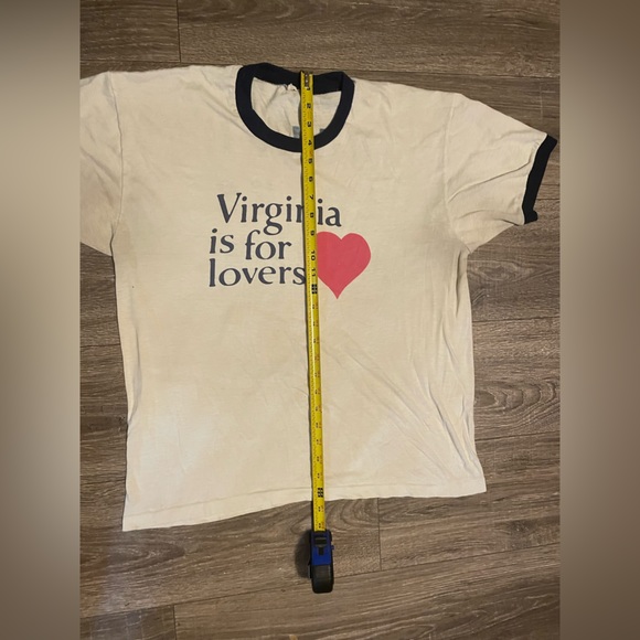 Vintage 1970s Ringer Tee ♥️ Virginia is for Lovers - Picture 9 of 12